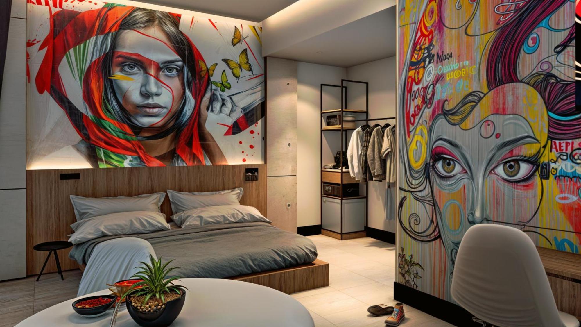Street Art Hotel Roma Meksika Dış mekan fotoğraf